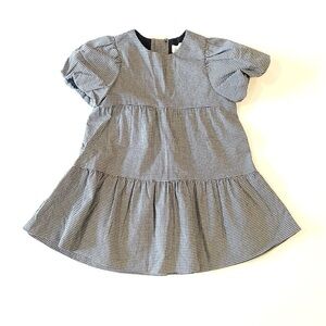 Zara 18-24M navy gingham short sleeve dress